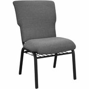 ADVANTAGE BLACK MARBLE DISCOUNT CHURCH CHAIR - 21 IN. WIDE: <font color=green>FREE SHIPPING!</font>