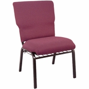 ADVANTAGE BURGUNDY PATTERN DISCOUNT CHURCH CHAIR - 21 IN. WIDE: <font color=green>FREE SHIPPING!</font>