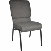 ADVANTAGE CHARCOAL GRAY CHURCH CHAIR 18.5 IN. WIDE: <font color=green>FREE SHIPPING!</font>