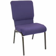 ADVANTAGE EGGPLANT CHURCH CHAIR 18.5 IN. WIDE: <font color=green>FREE SHIPPING!</font>