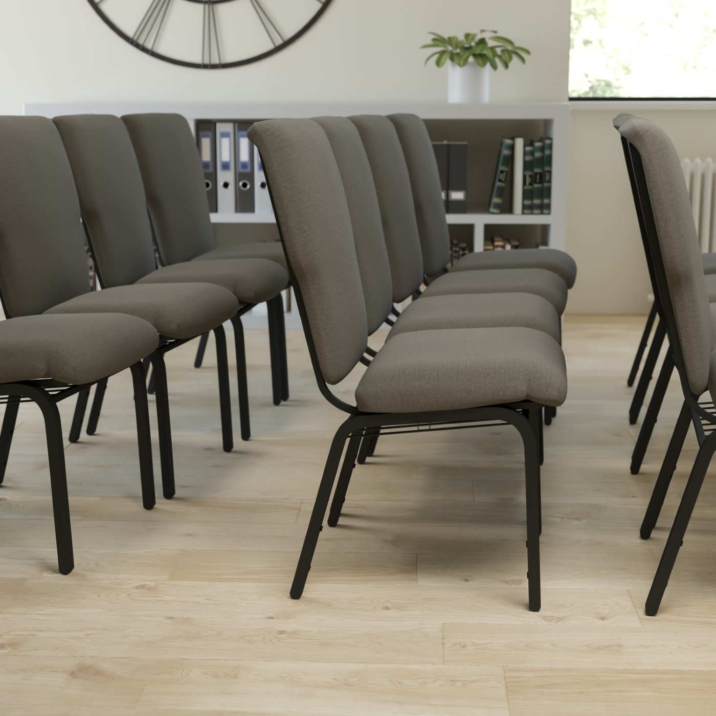 Advantage Jute Discount Church Chair 21 in. Wide