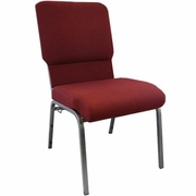 ADVANTAGE MAROON CHURCH CHAIRS 18.5 IN. WIDE: <font color=green>FREE SHIPPING!</font>