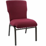 ADVANTAGE MAROON DISCOUNT CHURCH CHAIR - 21 IN. WIDE: <font color=green>FREE SHIPPING!</font>