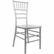 ADVANTAGE SILVER RESIN CHIAVARI CHAIR: <font color=green>FREE SHIPPING!</font>