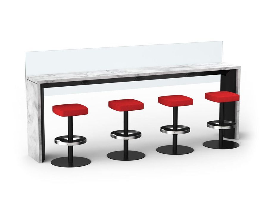 Sky Altezza stools at charging counter