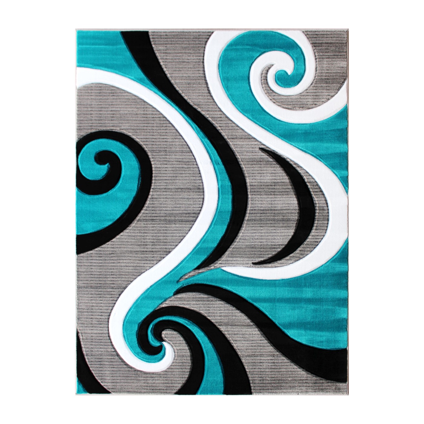 ATHOS COLLECTION 5' X 7' TURQUOISE ABSTRACT AREA RUG - OLEFIN RUG WITH JUTE BACKING - HALLWAY, ENTRYWAY, OR BEDROOM <font color=green>FREE SHIPPING!</font> ATHOS COLLECTION 5' X 7' TURQUOISE ABSTRACT AREA RUG - OLEFIN RUG WITH JUTE BACKING - HALLWAY, ENTRYWAY, OR BEDROOM <font color=green>FREE SHIPPING!</font>