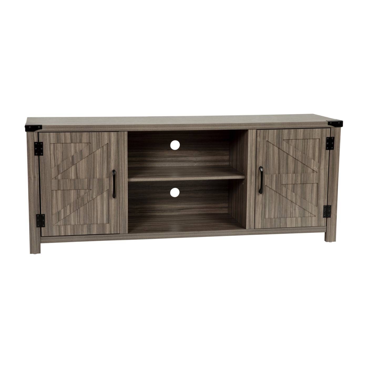 AYRITH MODERN FARMHOUSE BARN DOOR TV STAND - GRAY WASH OAK FOR TV'S UP TO 65 INCHES - 59" ENTERTAINMENT CENTER WITH ADJUSTABLE SHELF: <font color=green>FREE SHIPPING!</font> AYRITH MODERN FARMHOUSE BARN DOOR TV STAND - GRAY WASH OAK FOR TV'S UP TO 65 INCHES - 59" ENTERTAINMENT CENTER WITH ADJUSTABLE SHELF: <font color=green>FREE SHIPPING!</font>