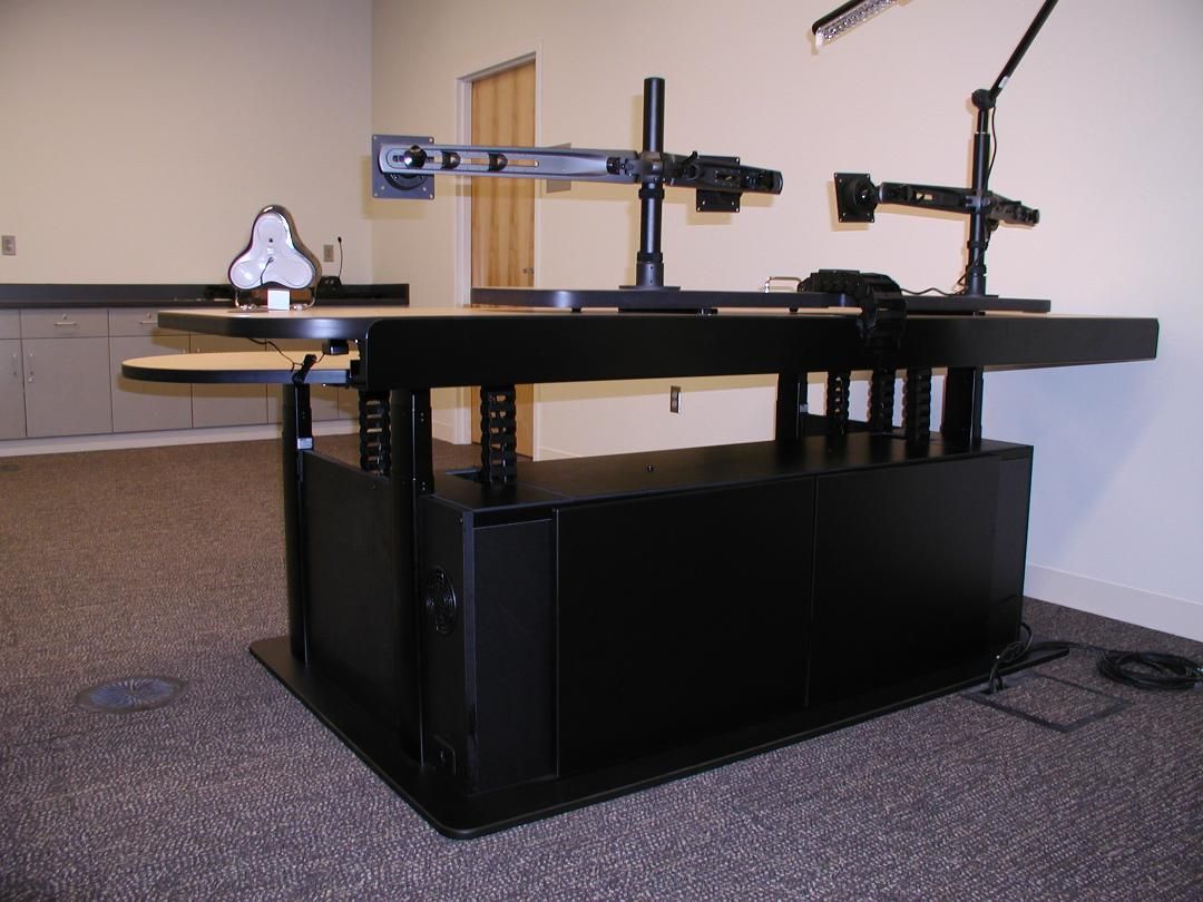 Control Room Desk SitStand Desk Banana Desk