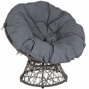 BOWIE COMFORT SERIES SWIVEL PATIO CHAIR WITH DARK GRAY CUSHION: <font color=green>FREE SHIPPING!</font> BOWIE COMFORT SERIES SWIVEL PATIO CHAIR WITH DARK GRAY CUSHION: <font color=green>FREE SHIPPING!</font>