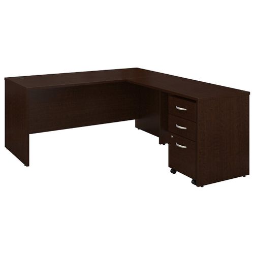 SERIES C 66W L SHAPED DESK WITH 48W RETURN AND MOBILE FILE CABINET. VIDEO BELOW. <FONT COLOR=GREEN>-FREE SHIPPING-</FONT>