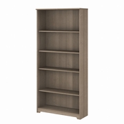 Cabot Collection: Ash Gray 5 Shelf Bookcase <FONT COLOR=GREEN>-FREE SHIPPING-</FONT>