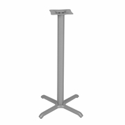 CAFE HIGH X-BASE FOR 30" TABLE TOPS- GREY <FONT COLOR=GREEN>-FREE SHIPPING-</FONT>