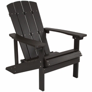 CHARLESTOWN ALL-WEATHER POLY RESIN WOOD ADIRONDACK CHAIR IN SLATE GRAY: <font color=green>FREE SHIPPING!</font>