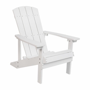 CHARLESTOWN ALL-WEATHER POLY RESIN WOOD ADIRONDACK CHAIR IN WHITE: <font color=green>FREE SHIPPING!</font>
