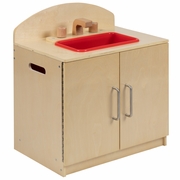 CHILDREN'S WOODEN KITCHEN SINK FOR COMMERCIAL OR HOME USE - SAFE, KID FRIENDLY DESIGN <font color=green>FREE SHIPPING!</font>