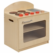 CHILDREN'S WOODEN KITCHEN STOVE FOR COMMERCIAL OR HOME USE - SAFE, KID FRIENDLY DESIGN <font color=green>FREE SHIPPING!</font>