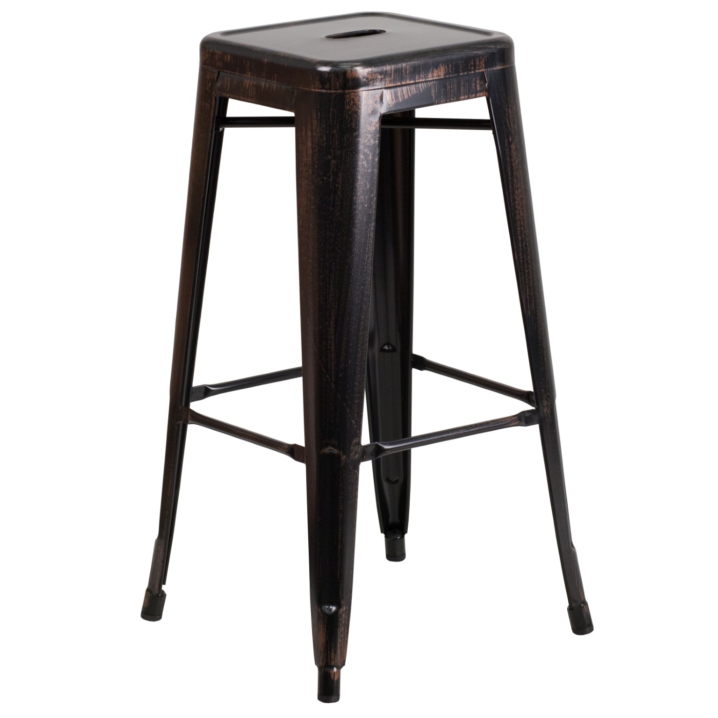 COMMERCIAL GRADE 30" HIGH BACKLESS BLACK-ANTIQUE GOLD METAL INDOOR-OUTDOOR BARSTOOL WITH SQUARE SEAT: <font color=green>FREE SHIPPING!</font> COMMERCIAL GRADE 30" HIGH BACKLESS BLACK-ANTIQUE GOLD METAL INDOOR-OUTDOOR BARSTOOL WITH SQUARE SEAT: <font color=green>FREE SHIPPING!</font>