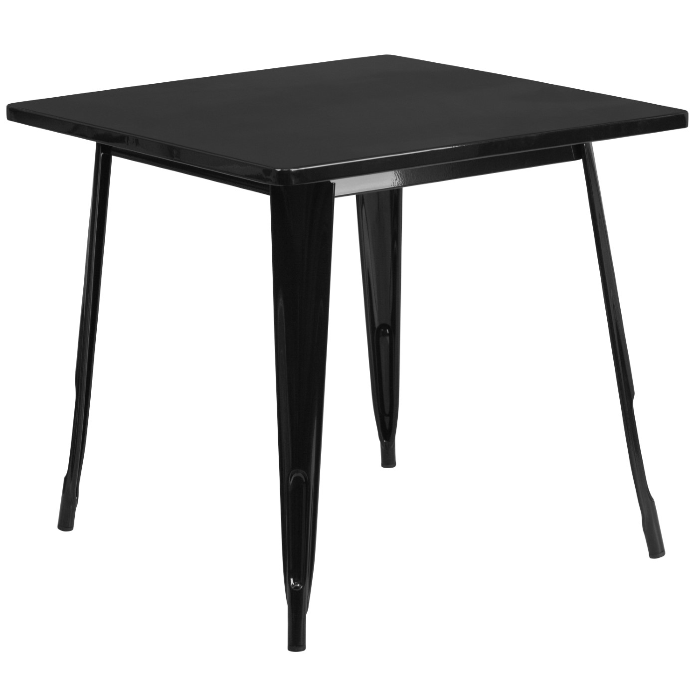 COMMERCIAL GRADE 31.5" SQUARE BLACK METAL INDOOR-OUTDOOR TABLE <font color=green>FREE SHIPPING!</font> COMMERCIAL GRADE 31.5" SQUARE BLACK METAL INDOOR-OUTDOOR TABLE <font color=green>FREE SHIPPING!</font>
