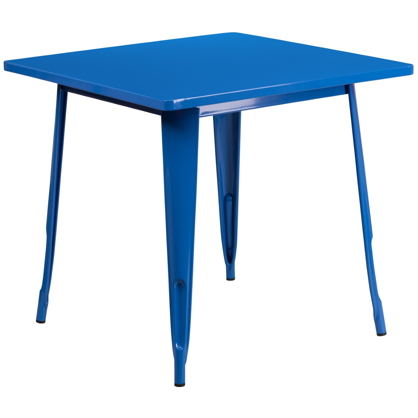 COMMERCIAL GRADE 31.5" SQUARE BLUE METAL INDOOR-OUTDOOR TABLE: <font color=green>FREE SHIPPING!</font> COMMERCIAL GRADE 31.5" SQUARE BLUE METAL INDOOR-OUTDOOR TABLE: <font color=green>FREE SHIPPING!</font>