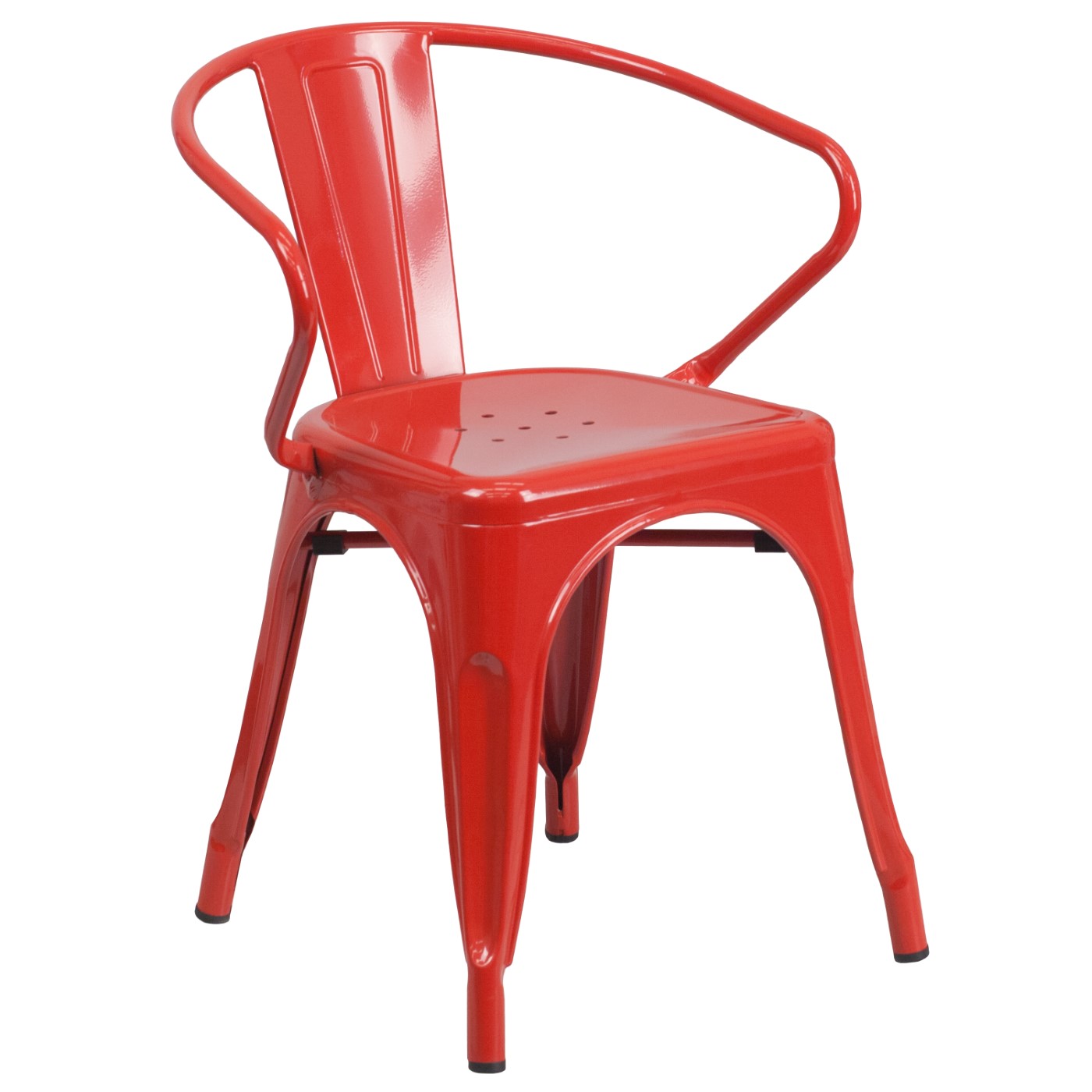 COMMERCIAL GRADE RED METAL INDOOR-OUTDOOR CHAIR WITH ARMS: <font color=green>FREE SHIPPING!</font> COMMERCIAL GRADE RED METAL INDOOR-OUTDOOR CHAIR WITH ARMS: <font color=green>FREE SHIPPING!</font>