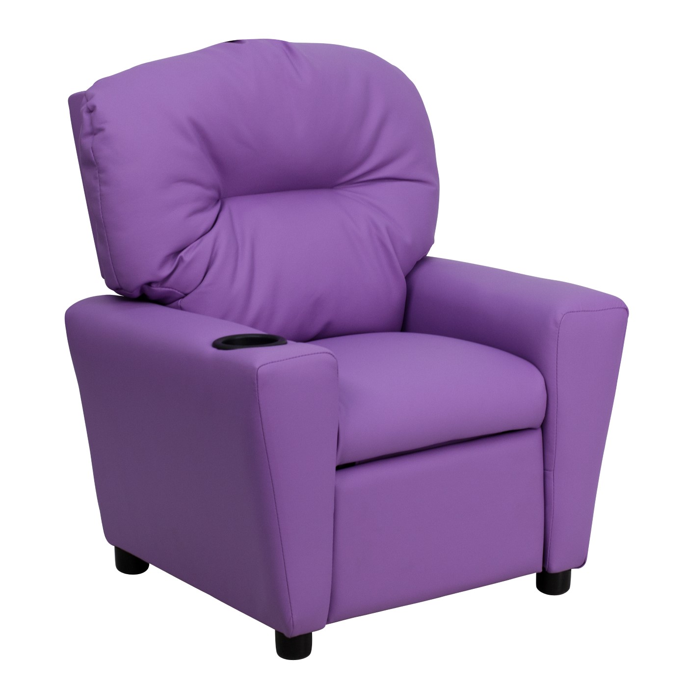 CONTEMPORARY LAVENDER VINYL KIDS RECLINER WITH CUP HOLDER: <font color=green>FREE SHIPPING!</font> CONTEMPORARY LAVENDER VINYL KIDS RECLINER WITH CUP HOLDER: <font color=green>FREE SHIPPING!</font>