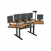 CORNER COMPUTER DESK. CONTROL ROOM FURNITURE #CNR-7273. MADE IN USA. REV2-25-25 BAA COMPLIANT SEE BELOW. REV4-2-25