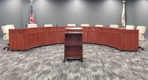 CONFERENCE ROOM TABLE | DAIS DESK | COUNCIL CHAMBER FURNITURE.