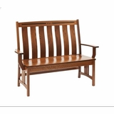 COURTROOM BENCH IN SOLID WOOD. 3 WIDTHS. #SWCB-DC <a href="mailto:tom@ergonomichome.com"> -->Click here to email for a quote.<--</a>