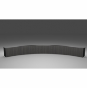 CRESCENT SHAPED COUNCIL CHAMBERS DESK. SEATS 9. COST ALTERNATIVE TO OUR ARD CUSTOM DESIGN. ITEM #CRES-9 <a href="mailto:tom@ergonomichome.com"> >>Click to email for a quote.>> </a>