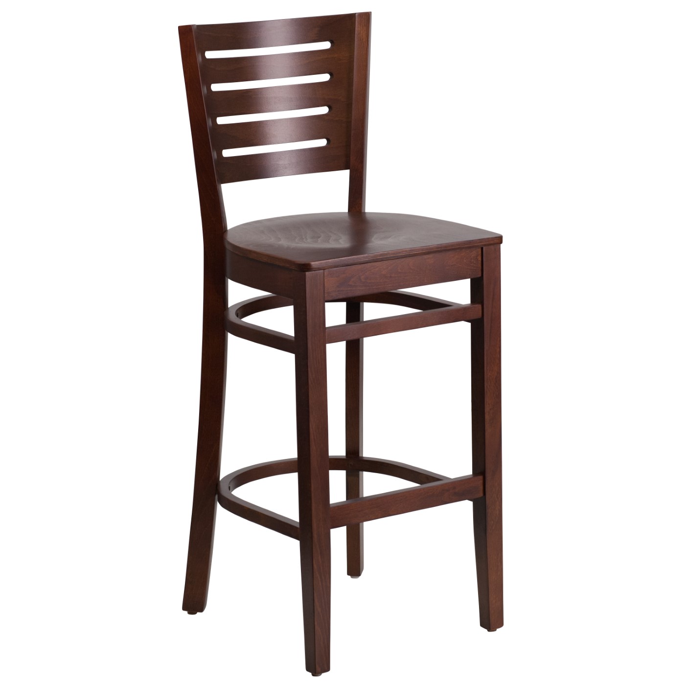DARBY SERIES SLAT BACK WALNUT WOOD RESTAURANT BARSTOOL: <font color=green>FREE SHIPPING!</font> DARBY SERIES SLAT BACK WALNUT WOOD RESTAURANT BARSTOOL: <font color=green>FREE SHIPPING!</font>