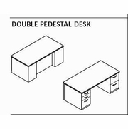 DARRAN Double Pesdetal Desk.