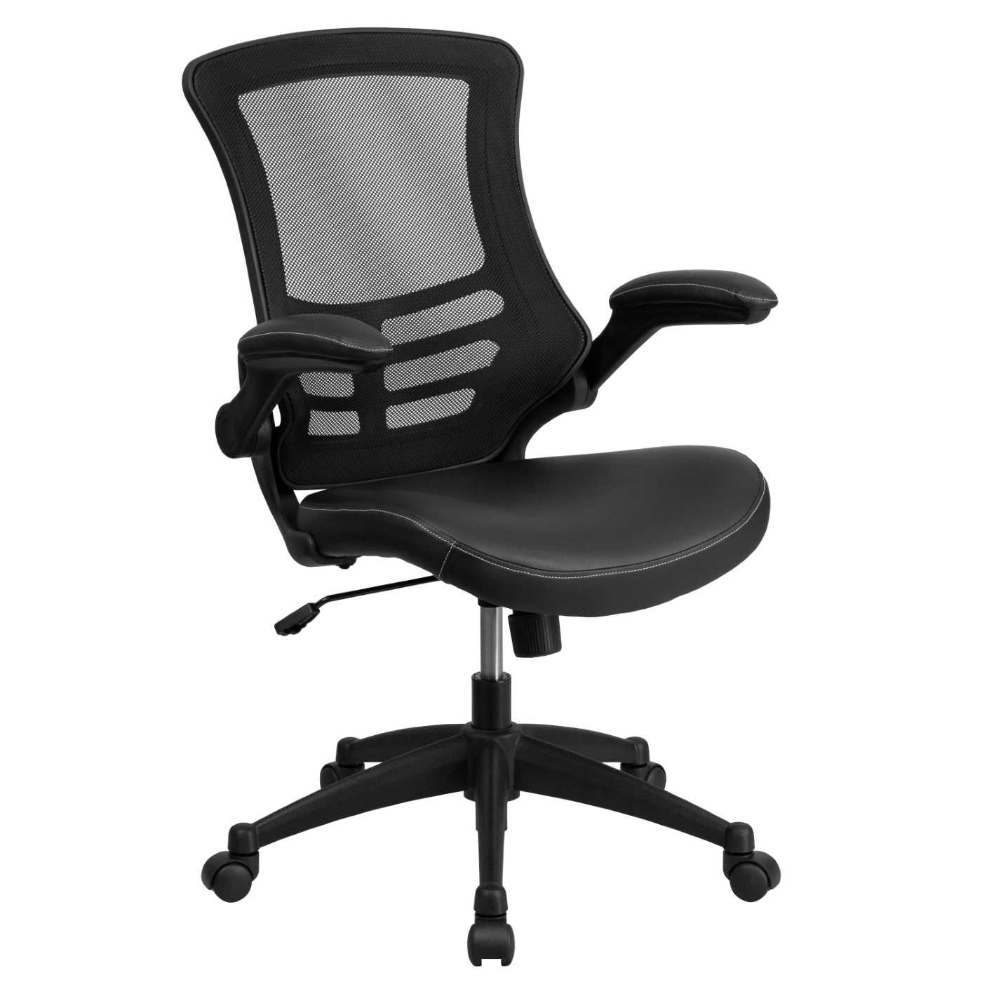 DESK CHAIR WITH WHEELS|SWIVEL CHAIR WITH MID-BACK BLACK MESH AND LEATHERSOFT SEAT FOR HOME OFFICE AND DESK: <font color=green>FREE SHIPPING!</font> DESK CHAIR WITH WHEELS|SWIVEL CHAIR WITH MID-BACK BLACK MESH AND LEATHERSOFT SEAT FOR HOME OFFICE AND DESK: <font color=green>FREE SHIPPING!</font>