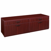 DOUBLE LATERAL LOW CREDENZA- MAHOGANY <FONT COLOR=GREEN>-FREE SHIPPING-</FONT>