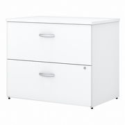 EASY OFFICE 2 DRAWER LATERAL FILE CABINETASSEMBLED: WHITE <FONT COLOR=GREEN>-FREE SHIPPING-</FONT>