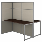 EASY OFFICE 60W 2 PERSON CUBICLE DESK WORKSTATION WITH 66H PANELS.  30H x 72L x 72W.  <FONT COLOR=GREEN>-FREE SHIPPING-</FONT> EASY OFFICE 60W 2 PERSON CUBICLE DESK WORKSTATION WITH 66H PANELS.  30H x 72L x 72W.  <FONT COLOR=GREEN>-FREE SHIPPING-</FONT>
