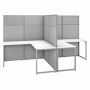 EASY OFFICE 60W 2 PERSON L SHAPED CUBICLE DESK WORKSTATION WITH 66H PANELS.  <FONT COLOR=GREEN>-FREE SHIPPING-</FONT> EASY OFFICE 60W 2 PERSON L SHAPED CUBICLE DESK WORKSTATION WITH 66H PANELS.  <FONT COLOR=GREEN>-FREE SHIPPING-</FONT>