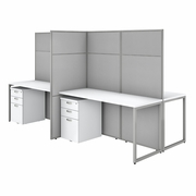 EASY OFFICE 60W 4 PERSON CUBICLE DESK WITH FILE CABINETS AND 66H PANELS.  <FONT COLOR=GREEN>-FREE SHIPPING-</FONT> EASY OFFICE 60W 4 PERSON CUBICLE DESK WITH FILE CABINETS AND 66H PANELS.  <FONT COLOR=GREEN>-FREE SHIPPING-</FONT>
