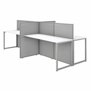 EASY OFFICE 60W 4 PERSON CUBICLE DESK WORKSTATION WITH 45H PANELS.  <FONT COLOR=GREEN>-FREE SHIPPING-</FONT> EASY OFFICE 60W 4 PERSON CUBICLE DESK WORKSTATION WITH 45H PANELS.  <FONT COLOR=GREEN>-FREE SHIPPING-</FONT>