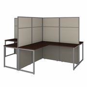 EASY OFFICE 60W 4 PERSON L SHAPED CUBICLE DESK WORKSTATION WITH 66H PANELS.  30H x 72L x 72W  VIDEO BELOW.  <FONT COLOR=GREEN>-FREE SHIPPING-</FONT> EASY OFFICE 60W 4 PERSON L SHAPED CUBICLE DESK WORKSTATION WITH 66H PANELS.  30H x 72L x 72W  VIDEO BELOW.  <FONT COLOR=GREEN>-FREE SHIPPING-</FONT>