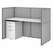 EASY OFFICE 60W CUBICLE DESK WITH FILE CABINET AND 45H CLOSED PANELS WORKSTATION.  <FONT COLOR=GREEN>-FREE SHIPPING-</FONT> EASY OFFICE 60W CUBICLE DESK WITH FILE CABINET AND 45H CLOSED PANELS WORKSTATION.  <FONT COLOR=GREEN>-FREE SHIPPING-</FONT>