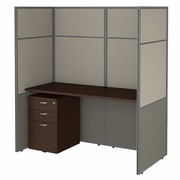 EASY OFFICE 60W CUBICLE DESK WITH FILE CABINET AND 66H CLOSED PANELS WORKSTATION.  30H x 72L x 72W.  <FONT COLOR=GREEN>-FREE SHIPPING-</FONT> EASY OFFICE 60W CUBICLE DESK WITH FILE CABINET AND 66H CLOSED PANELS WORKSTATION.  30H x 72L x 72W.  <FONT COLOR=GREEN>-FREE SHIPPING-</FONT>