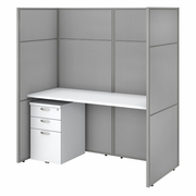 EASY OFFICE 60W CUBICLE DESK WITH FILE CABINET AND 66H CLOSED PANELS WORKSTATION.  <FONT COLOR=GREEN>-FREE SHIPPING-</FONT> EASY OFFICE 60W CUBICLE DESK WITH FILE CABINET AND 66H CLOSED PANELS WORKSTATION.  <FONT COLOR=GREEN>-FREE SHIPPING-</FONT>