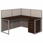 EASY OFFICE 60W L SHAPED DESK OPEN OFFICE WITH MOBILE FILE CABINET.  <FONT COLOR=GREEN>-FREE SHIPPING-</FONT> EASY OFFICE 60W L SHAPED DESK OPEN OFFICE WITH MOBILE FILE CABINET.  <FONT COLOR=GREEN>-FREE SHIPPING-</FONT>