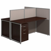 EASY OFFICE 60W TWO PERSON STRAIGHT DESK OPEN OFFICE WITH MOBILE FILE CABINETS.  <FONT COLOR=GREEN>-FREE SHIPPING-</FONT> EASY OFFICE 60W TWO PERSON STRAIGHT DESK OPEN OFFICE WITH MOBILE FILE CABINETS.  <FONT COLOR=GREEN>-FREE SHIPPING-</FONT>