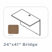 EDGE 24"X41" BRIDGE WITH FULL MODESTY PANEL-SAHARA RIDGE-FREE SHIPPING