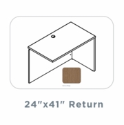 EDGE-24"X41"-RIGHT-HAND-RETURN-WITH-FULL-MODESTY-PANEL-SAHARA RIDGE-FREE SHIPPING