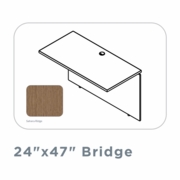 EDGE 24"X47" BRIDGE WITH FULL MODESTY PANEL-SAHARA RIDGE-FREE SHIPPING