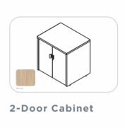 EDGE-30"-LAMINATE-2-DOOR-CABINET-WHITE OAK-FREE SHIPPING