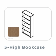 EDGE-33"-LAMINATE-5-HIGH-BOOKCASE-SAHARA RIDGE-FREE SHIPPING