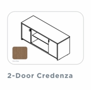 EDGE-72"-LAMINATE-2-DOOR-CREDENZA-WITH-OPEN-SHELF-SAHARA RIDGE-FREE SHIPPING